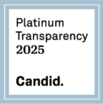 Candid platinum transparency seal, charity evaluator seal 2025