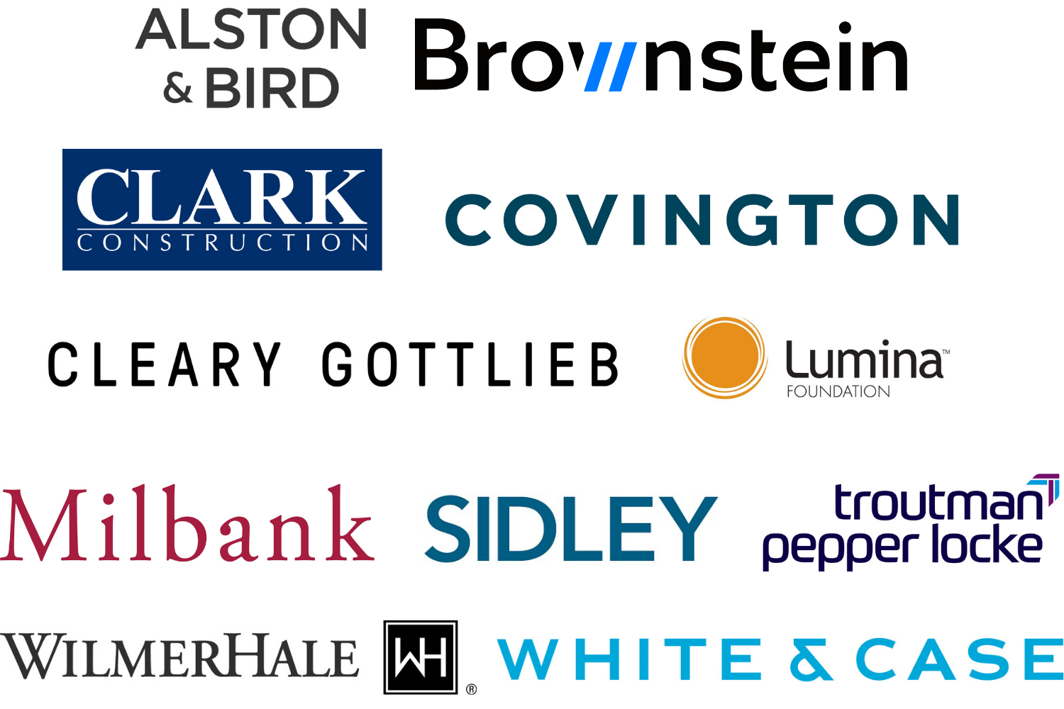 Image of event sponsors for Ayuda's spring event, 2026.