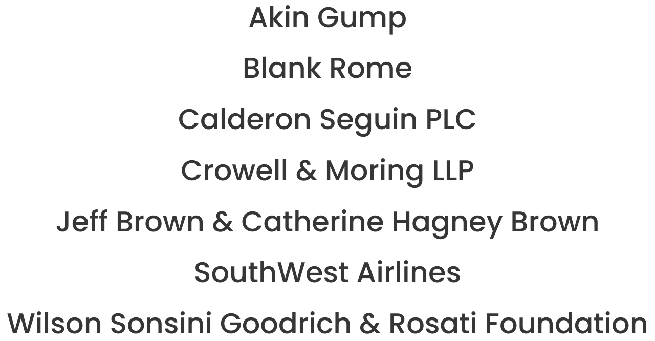 Image of event sponsors for Ayuda's spring event, 2026.