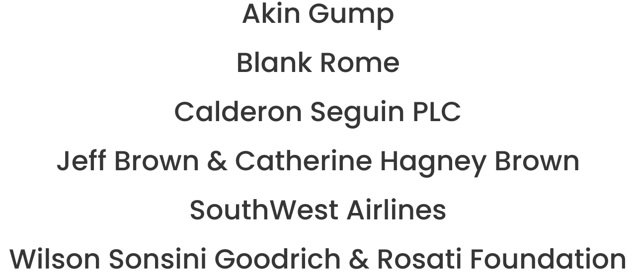 Image of event sponsors for Ayuda's spring event, 2026.